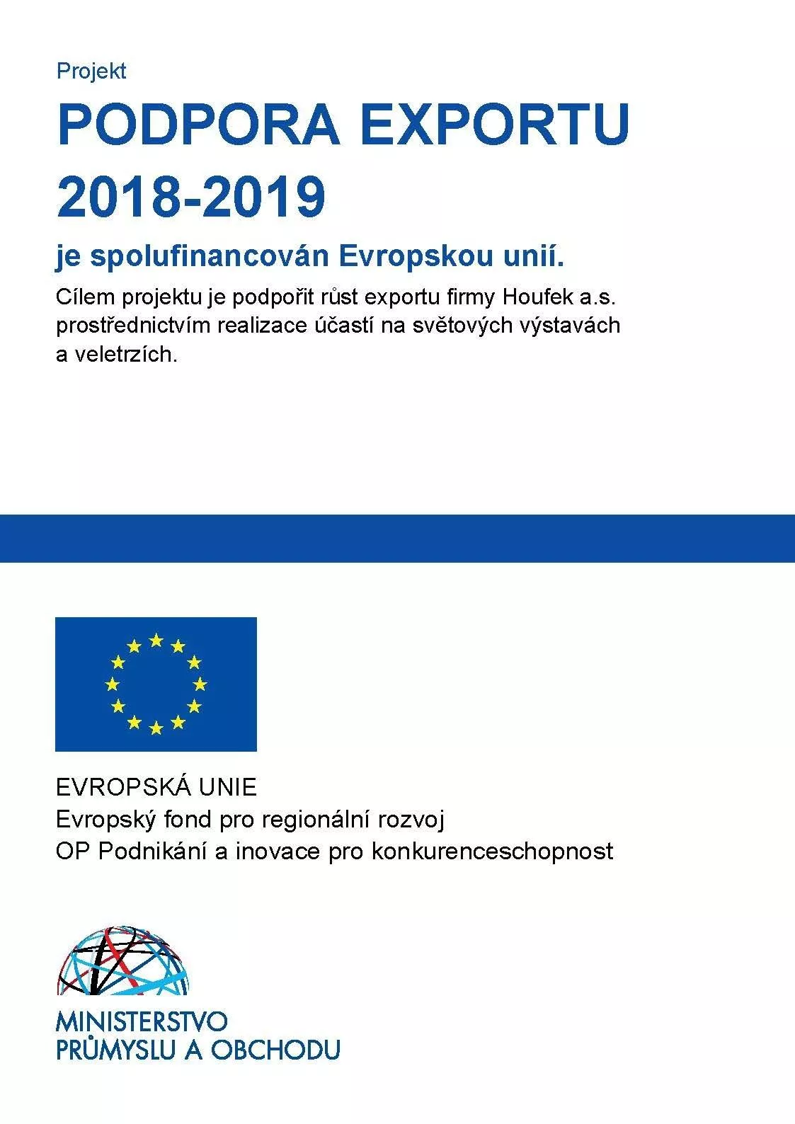 Podpora exportu 2018 - 2019