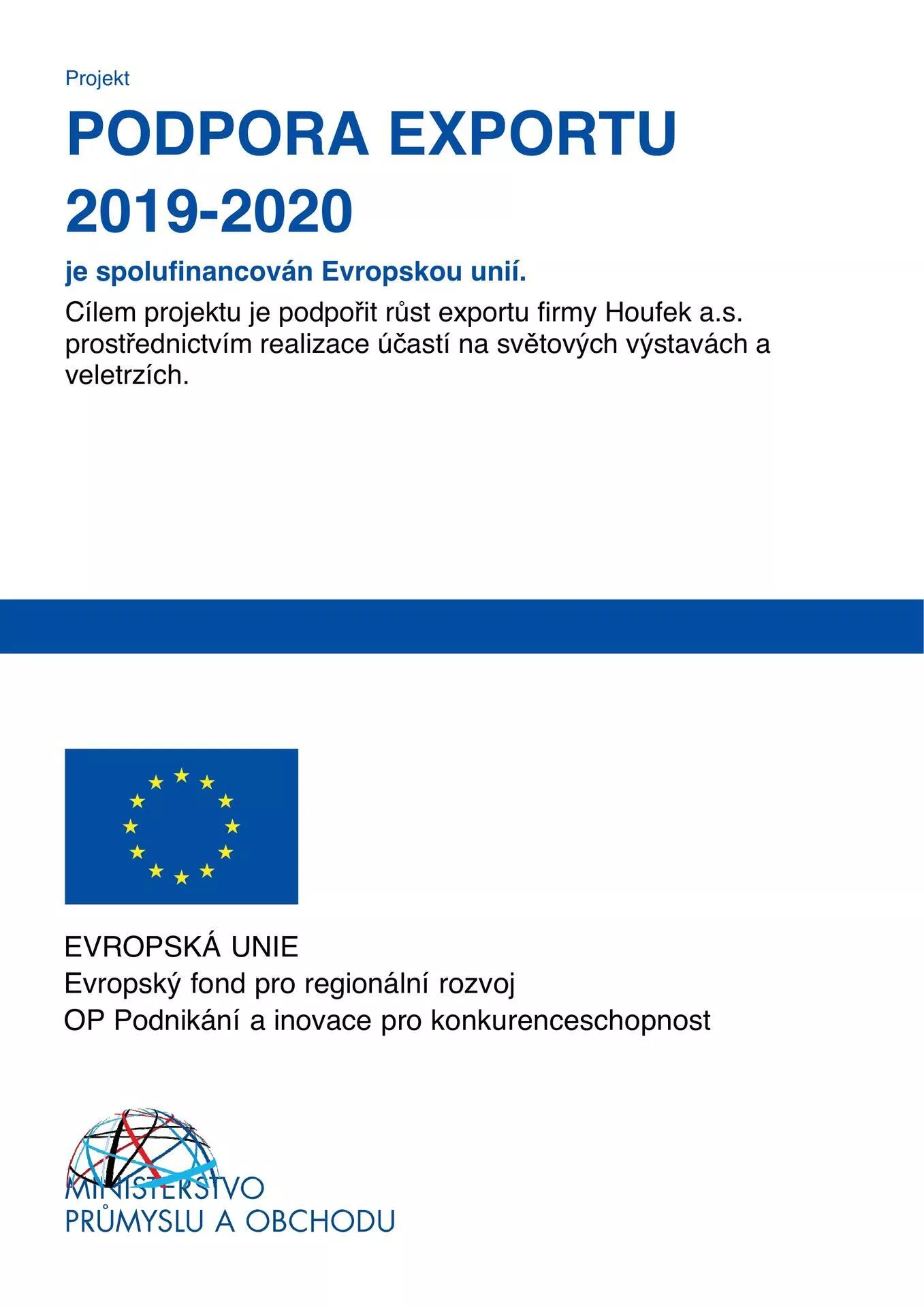 Podpora exportu 2019 - 2020